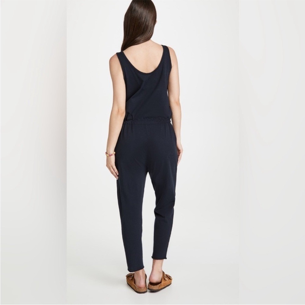 Frank & Eileen Cotton Jersey Tank Jumpsuit in Black Size Large - Picture 2 of 10
